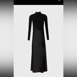 Sophisticated Long Sleeve Black Dress